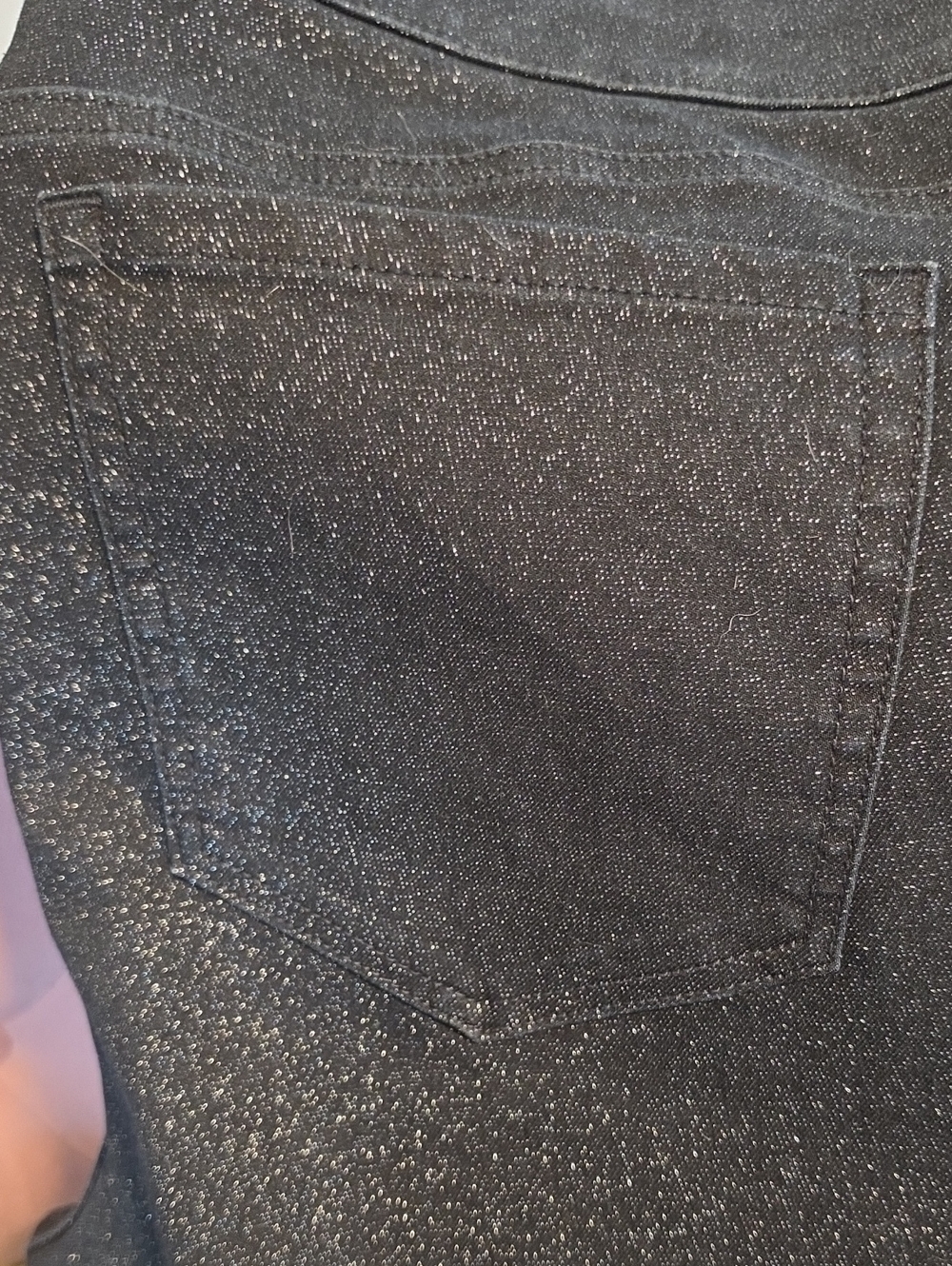 Lane Bryant Women's Black Smooth Non-transfer Sparkle Ponte Pants 20w - Picture 9 of 9